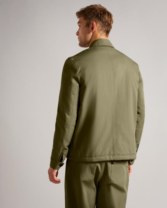 Veste Ted Baker Cavalry Twill Wadded Vert Homme | SNY-79632897